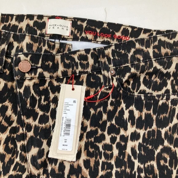 ALICE + OLIVIA High-Rise Straight Leg Jeans - Picture 6 of 11